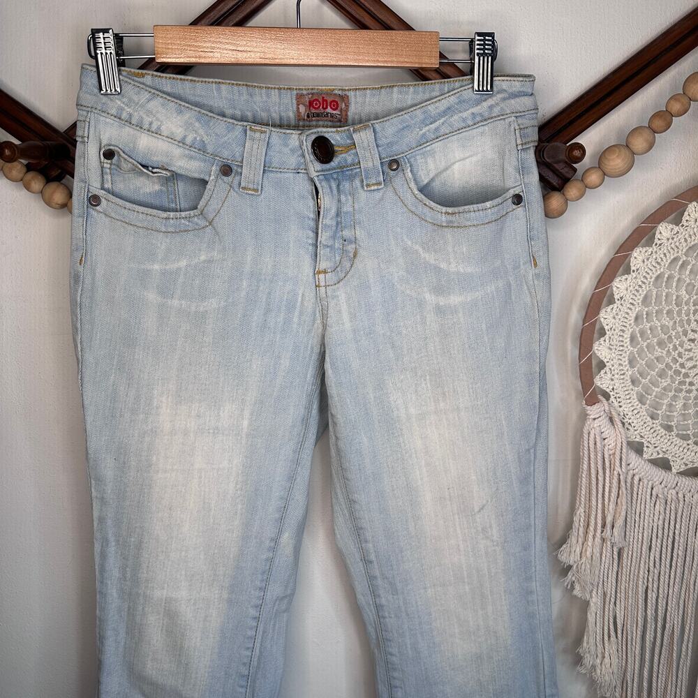 Vintage NOBO No Boundaries Light Wash Low Rise Flare Jeans